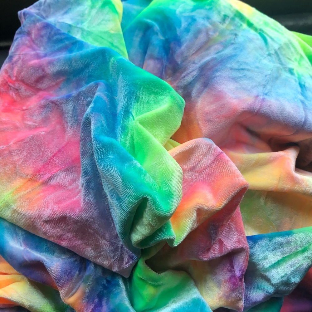 Stretch velvet fabric for custom pants💚💖💚